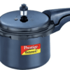 Prestige Deluxe Plus Hard Anodized Outer Lid Pressure Cooker, 3 Litres, Black, 3 Liter